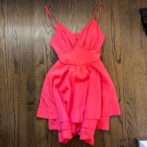 Pink mini dress